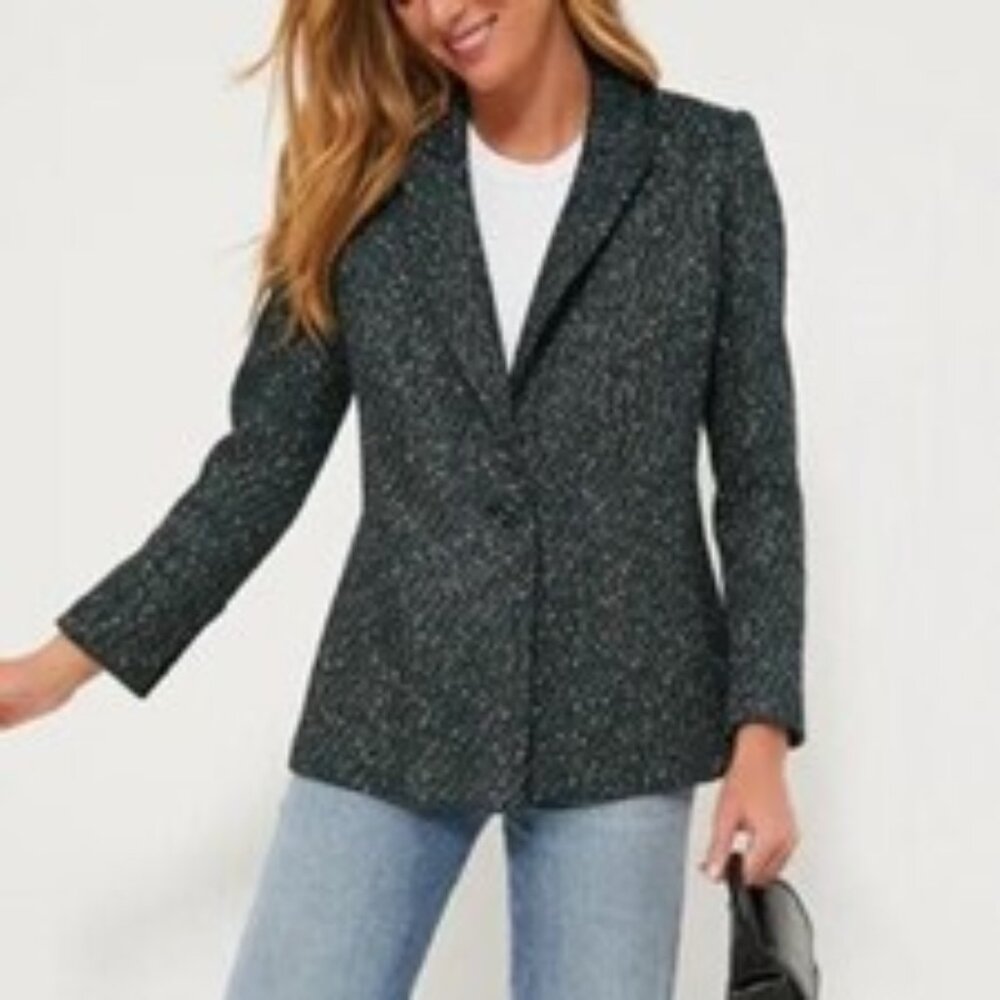 NWT - $378 Tuckernuck Basalt Tweed Windsor Blazer - Picture 2 of 6
